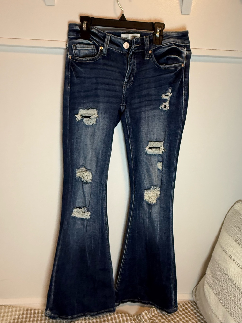 The Buckle Stella Slim Fit Low Rise Flare Jeans